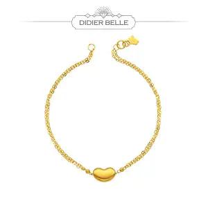 디디에벨라 24k 순금 몽돌 하트 팔찌3.75g