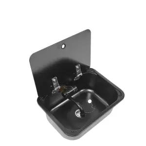 캠핑카 세면대 싱크볼 간이 트레일러 블랙 주방