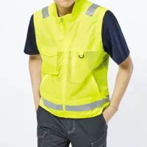 형광 반사띠 베스트 야간 주차용품 메쉬 안전 조끼 (WFKEPMM)