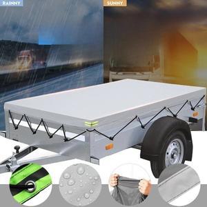 [호환품]트레일러 방수 타프 커버 420D 옥스포드 호환 및 자외선 차단 보호 시트 반사 스트립 포함 차량 화