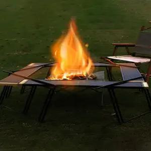 캠핑 화로 테이블 숯불 선반 접이식 불멍 경량