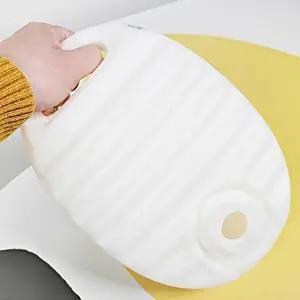 유단포 온수 주머니 화이트 2.2리터 극세사 온기 (KYR-WFG9XK9)