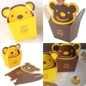 선물케이스 곰돌이 비누포장상자 접이식선물상자 이쁜