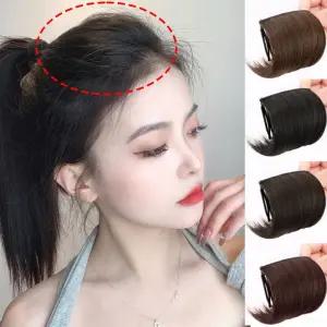 여성 정수리 윗머리 커버 볼륨 빗핀 네츄럴 부분가발 wvH4+6Ybv
