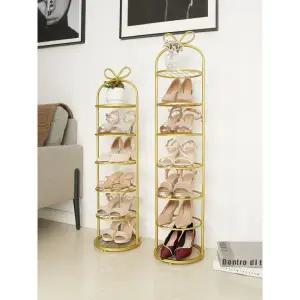 철제 신발 정리대 걸이 현관 슈즈렉 실내화 슬리퍼 클래식블랙 5단