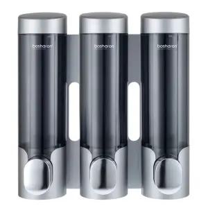 호텔 욕실 디스펜서 무타공 리필 벽걸이 골드 린스 900ml 샴푸 샤워 3구 샴푸