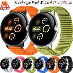 [호환품]Google Pixel Watch 4 용 나일론 루프 스트랩 41mm/45mm 스포츠 편안한 웨이브 팔찌 손목 밴드 4/3
