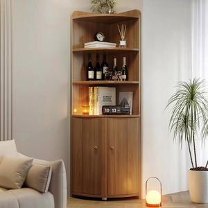 코너장 이탈리안 거실 수납장 블랙 장식장 선반 코너선반장 코너