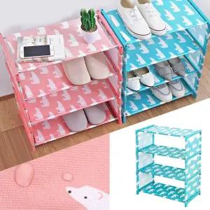 4단신발장 신발정리대 실내화 슬리퍼 현관 간이신발장 신발장 간이신발장