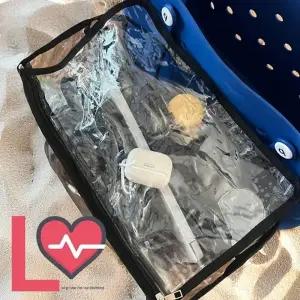 물놀이 헬씨 정리 블랙 수납백 칸막이 대용량 정리백 대형가방 롱타임헬씨 방수 정리파우치 투명 수납 음료