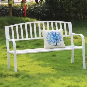 야외 공원벤치 의자 스테인레스 정원 긴의자 인용 2인용