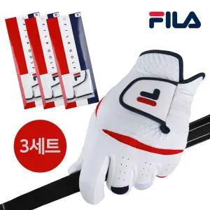 [휠라](3장 세트) 휠라코리아 FL-3301 남성 합피 골프장갑