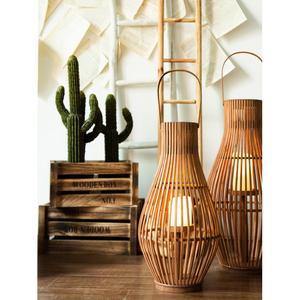 호텔 라탄 인테리어 대형 전자양초 스탠드갓 2mx높이 모텔 천장 대나무 라탄전등 거실