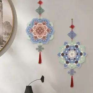 전통 문양 색칠 원목 노리개 DIY 만들기 6종 한국 문화 체험 외국인 선물 기념품 장식품 인테리어 굿즈