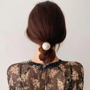 1p 포인트진주 데일리머리끈 진주머리끈 팔찌머리끈