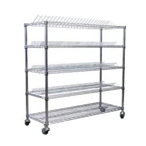 이동식 초자 건조대 철제 비커 거치대 트레이 과학실