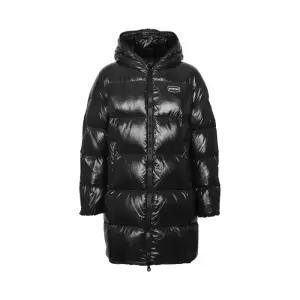 듀베티카 티보 TIVO 로고 패치 후드 패딩 자켓 블랙 VUDJ08426K0001 BKS1135767