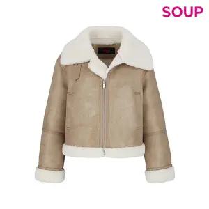 [롯데백화점]SOUP 무스탕 보아카라 숏자켓(SBBMU30)