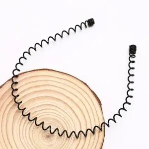 철사 스프링 물결 머리띠 남성 남여공용 세안 머리띠