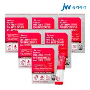 JW중외제약 맛있게 먹는 어류 저분자 피쉬 콜라겐 펩타이드 플러스 비오틴 비타민C 2g 30포 x 6박스