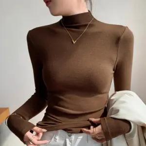 여성 여자 가을 겨울 슬림핏 반목폴라 반목티 긴팔 이너 티 셔츠 4color