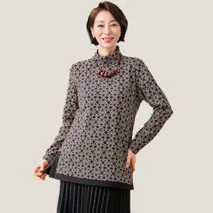 [마담엘레강스] 아리아나 기모 블라우스 K244BL01