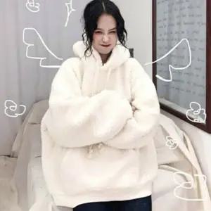 오버핏 후드티 양털 무지 여자 뽀글이 긴팔 겨울