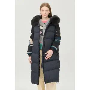 [베네통](강남점)니트 블록 덕다운 점퍼 BAPDE6561