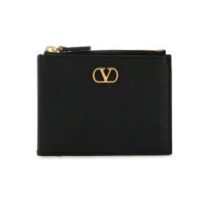 25FW 시그니처 V로고 카드지갑 블랙 7W2P0AK9 SNP 0NO
