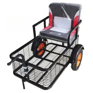 자전거 트레일러 삼륜자전거 탈것 의자 뒷좌석 트롤리 인력거 카트 접이식