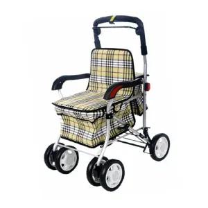 할머니유모차 옐로우체크 어르신유모차 노인보행기