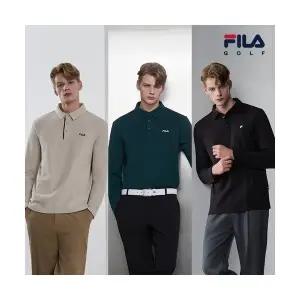 휠라골프 남성 기모 카라셔츠 3종 세트_688642 139287