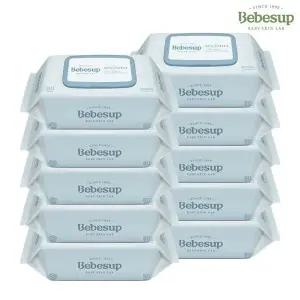 베베숲 엠보싱 센시티브 아기물티슈 캡80매 x10개