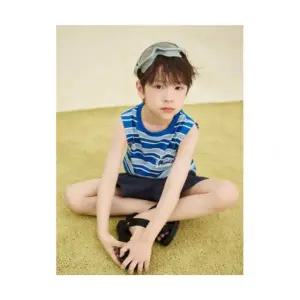 빈폴 키즈 BI5442U08P 핫썸머 그래픽 나시 티셔츠 세트 블루 906281