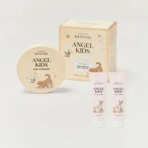 라운지딜 비욘드 엔젤키즈 이지워시 선쿠션 본품 15g+리필 15g SPF 37 / PA+++엔젤키즈 페이셜 크림 10mL 2