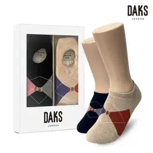 닥스양말 숙녀2족 선물세트 파일덧신 이색아가일 26416