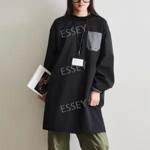 긴팔앞치마 앞치마 긴소매 미용 미술 카페 꽃집 주머니 청소