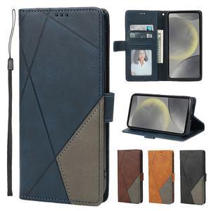 삼성 갤럭시 A17 A07 A16 A06 퀀텀 2 A7 2018 노트 8 9 10 플러스 라이트 20 울트라용 가죽 플립 폰 케이스 럭셔리 지갑 커버