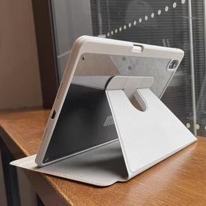 Lenovo Tab P12 12.7 2025 Pad Pro 12.7 2nd 2025 Pad 11 M11 K11 B11 펜 슬롯이있는 투명 아크릴 커버 용 회전 케이스