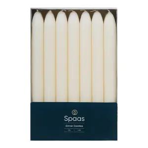스파스 디너 캔들 14개 SPAAS 8시간연소 아이보리(미색) 양초 22cm