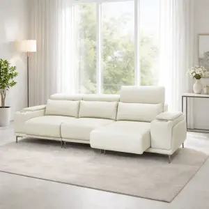 오너스가구 이지클린 419 가죽 슬라이딩 모션 무빙 소파