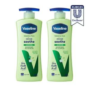 바세린 보이드 바디로션 400ml 2개 알로에수드