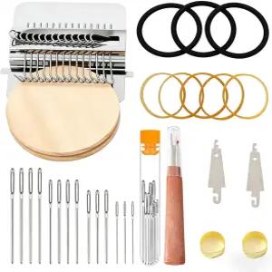 41개입 휴대용 패치 땜질 직조 도구 키트 닳거나 구멍 난 부분 수선을 위한 신속 재봉 세트 뜨개질 보수