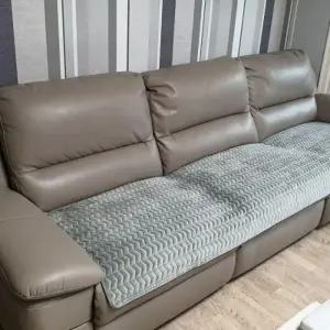 (사이즈 3인용(70x180))극세사 벨벳 쇼파패드 덮개 깔개 극세사 소파 패드 커버 스판 쇼파