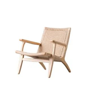 인테리어의탄 원목 라운지 의자 안락 ch25 암체어 카페