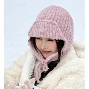 여성 니트 군밤 모자 1P 귀달이 패션 보온 겨울 기본