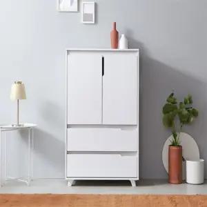 넓은4단 800MM 서랍형선반장 양문형선반장