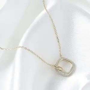 실버925 골드 스퀘어 목걸이 925목걸이 여자목걸이 도금목걸이