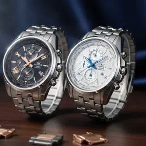 [카시오]에디피스 남성 메탈시계 크로노그래프 알람 남성 패션 손목시계