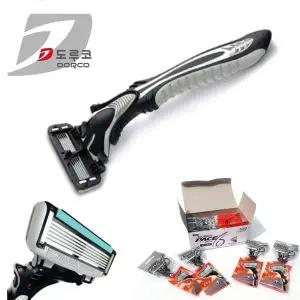 10개 휴대용 도루코 6중날 여행용면도기